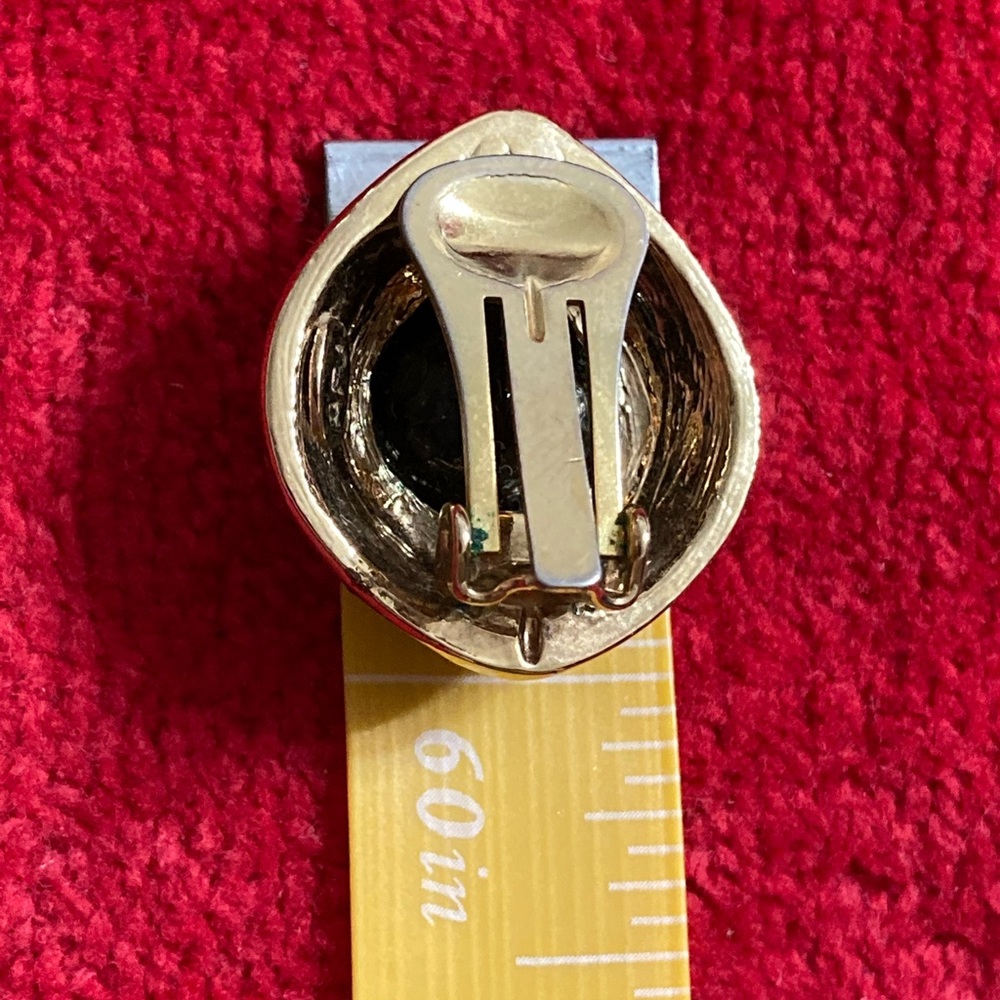 EUC VINTAGE AMERICAN FASHION JEWELS, INC GORGEOUS CLIP EARRINGS - Picture 6 of 7